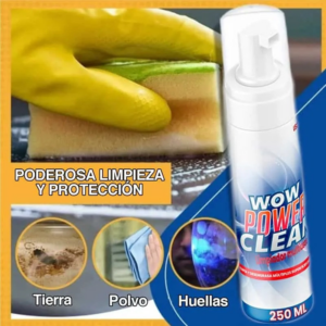 alt="espuma WOW Power Clean 2 para limpieza profunda" alt="espuma WOW Power Clean 2 elimina grasa y suciedad" alt="limpiador espuma WOW Power Clean 2 uso en cocina" alt="espuma WOW Power Clean 2 para baño y superficies" alt="espuma WOW Power Clean 2 fácil de aplicar"