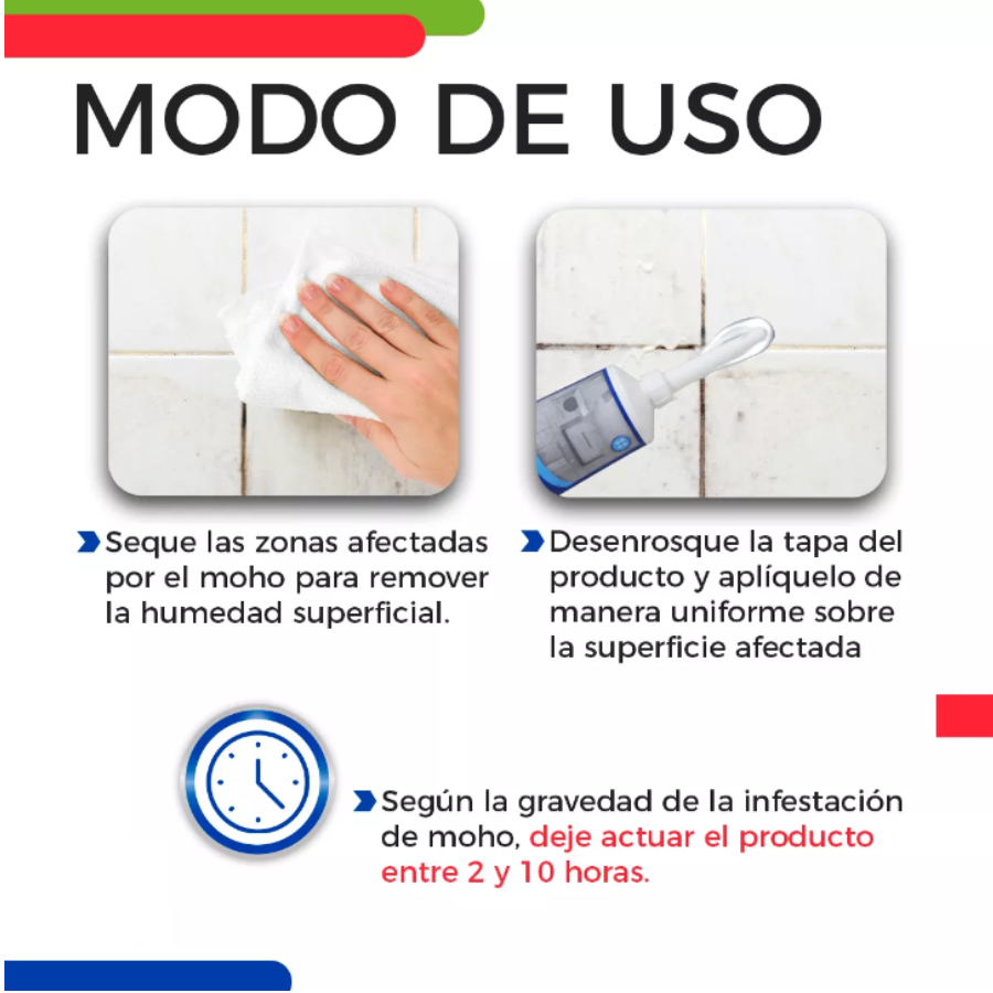 Gel Eliminador De Hongos y Moho limpiado