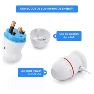 limador de talones automático blanco con rodillo de micro-cristales eliminando durezas en el talón de forma segura.