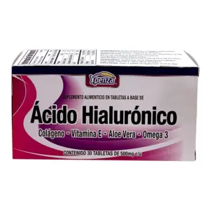 Suplemento Alimenticio de Acido Hialurónico 30 tabletas