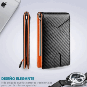 Billetera Slim de Fibra de Carbono - Diseño Elegante y Moderno