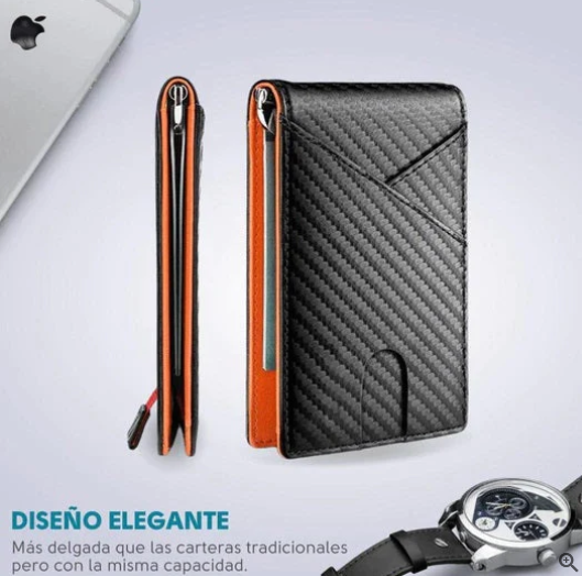Billetera Slim de Fibra de Carbono - Diseño Elegante y Moderno